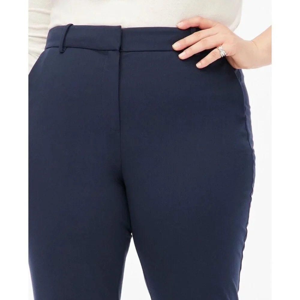 J. CREW Women's EUC Ruby Pant Stretch Twill in Navy Blue |‎ Size 18